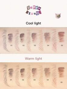 FLORTTE Fortte L Am Super Beauty Eyebrow Pencil & Brow Mascara - 03# Brown - View 9