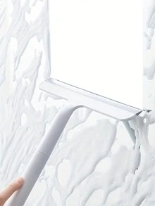 1pc Powerful Silicone Glass Squeegee, Anti-Slip Grip, Wear-Resistant And Durable, Compact And Miniature, Ergonomic Handle, Multi-Functional Glass Cleaning Tool, Suitable For Household Bathrooms And Car Glass Use, Window Cleaning Tool