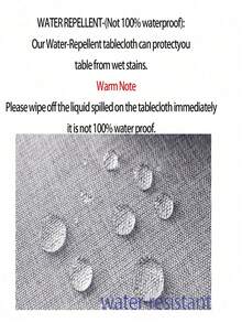 1pc Water-Repellent, Splash-Proof Solid Color Polyester Rectangular Tablecloth, Simple Woven Thick Tablecloth Suitable For Restaurant, Outdoor, Living Room, Patio, Picnic Or Holiday Party, Home Decor - Light Grey - View 6