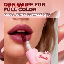 SAM SUGAR Aceite labial 3D en forma de corazón, brillo labial hidratante para difuminar las líneas de los labios, esencia de tinte líquido labial con infusión de agua, apto para todos los tonos de piel, excelente regalo para las fiestas - Multicolor - Ver 8