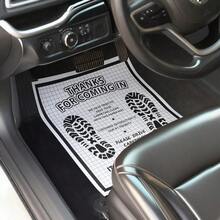 100 Pcs White Paper Floor Mats For Cars 16x20 Disposable Auto Floor Pads Made Of Kraft Paper Waterproof Thank You Car Mats For Car Detailing Dealership Automotive Supplies Gift - 白色100件 - 查看 4