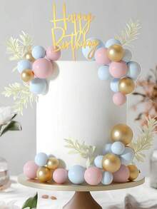 150 chiếc - Bóng bay trang trí bánh, bóng xốp trang trí bánh, bóng ngọc trai giả, tăm xiên bánh tự làm, phụ kiện làm bánh, trang trí cỏ Bohemian, tăm xiên bánh, sinh nhật, đám cưới, tiệc mừng em bé, đồ dùng tiệc theo chủ đề Bohemian, thích hợp cho tiệc mừng em bé, đám cưới, lễ kỷ niệm, tiệc sinh nhật (xanh nhạt, vàng, hồng nhạt) - Nhiều màu - Xem 5