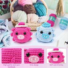 EstiloPrincipiantes Ganchillo Kit, Pig RoBo Crochet Kit Completo Amigurumi Craft Knitting Starter Set Con Manual De Usuario Paso A Paso Tutoriales En VideoVersióN Mejorada - 1 - Ver 4