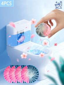 FoBianJie 40克自動馬桶清潔劑，馬桶清潔劑，馬桶清潔塊，除臭和除垢馬桶藥片，清除尿漬起泡片，洗手盆污漬清潔塊，清潔用品