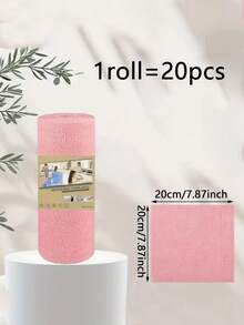 1卷可重复使用的撕取式清洁布，超细纤维清洁湿巾，洗碗布，可水洗且节省空间的设计 - 兼容纸巾架，适用于厨房、浴室、洗碗、多用途，是家庭、办公室和餐厅使用的理想选择 - 是纸巾、洗碗布、可重复使用的纸巾、清洁抹布、清洁用品的经济替代品。