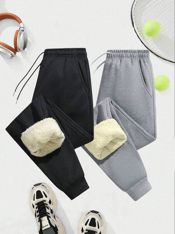 Platform Strict Selection - Winter Women's Outdoor Casual Sport Running Trousers, Soft And Comfortable Fabric, Suitable For Outdoor Jogging, Exploration, Camping, One Pair To Last The Whole Winter,Fleece