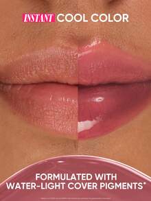 JUDYDOLL Ice Watery Lip Gloss-Gen 2 Shiny Mirror Lip Gloss, Moisturizing & Nourishing Essence, Long-Lasting - 15 SUNDAE PINK - 查看 5