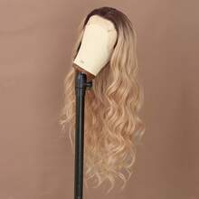 200% Density 26 Inch 13X4 HD Transparent Ash Blonde Lace Front Wigs Body Wave Lace Frontal Wig Honey Blonde Color Lace Front Hair Wig Loose Wave Ombre Gloden Blonde Hairpiece Closure Wig Synthetic Heat Resistant Fiber Hair 13*4 Lace Wigs For Daily Wear Party Halloween Christmas - 漸變金色 - 查看 6