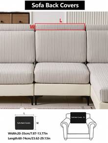 1 Vỏ bọc ghế sofa dày co giãn ấm áp, Vỏ bọc ghế sofa chống trượt toàn bộ, Phù hợp cho mọi mùa, Vỏ bọc ghế sofa vải dày, Có thể giặt bằng máy, Chống bụi, Thân thiện với thú cưng, Trang trí cho phòng ngủ, văn phòng, phòng khách, Ghế sofa hình chữ L, 1/2/3/4 chỗ ngồi - Màu Xám nhạt - Xem 14