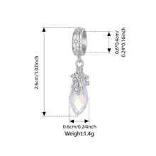 WOSTU 1个925纯银哑光雪花企鹅吊坠，配硅胶隔珠，适合女士手链，时尚DIY饰品礼品 - 銀色 - 查看 14