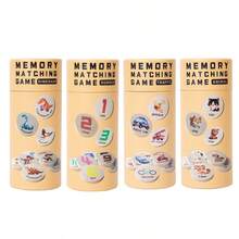 1 Set Children's Wooden Memory Matching Puzzle Game Set (4 Themes: Dinosaur/Number/Transportation/Animal) - Parent-Child Interactive Early Education Toy, Gift For Boys & Girls, Fun Thinking Training Tabletop Game, Children Interactive Game - Multicolor - View 13