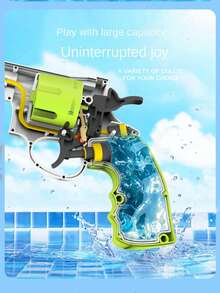 1pc Revolver Style Water Gun, Automatic Rebound Water Gun, Outdoor Toy Suitable For Swimming Pool, Beach Pool Shooting Games, Adult Water Gun, Water Gun, Toy Gun, Christmas Gift - Multicolor - View 6