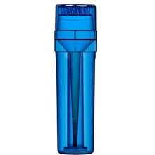 1 pieza Molinillo de plástico para tabaco y hierbas de color rojo y azul aleatorio con rellenador de cono pre-enrollado - Multicolor - Ver 2