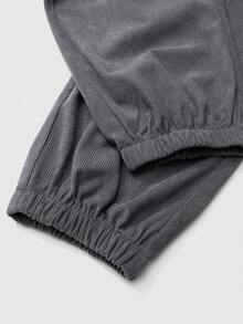 Autumn/Winter Fashion Casual Street Style Long Sleeve Collar Men's Jacket Coat And Drawstring Pocket Pants Set