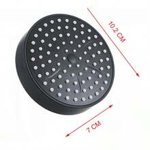 Cabezal de ducha - 4 pulgadas negro - Plateado - Ver 1