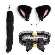 Cat Cosplay Costume Set, Suitable For Party, Wedding, Romantic Valentine's Day - Multicolor - View 1