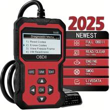 Escáner Obd Ii Universal Mejorado, Lector De Códigos De Fallos De Motor De Coche, Herramienta De Escaneo De Diagnóstico, Lectura Y Códigos De Error Claros Para 1996 O - 紅色 - 查看 1