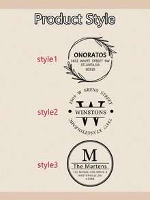 1pc Custom Text Round Address Stamp, Back To School Supplies For Kids,Address Stamps Self Inking Personalized, Customized Round Rubber Stamps, Customizable Business Stamp, 3 Ink Colors: Red/Blue/Black, Small Business Supplies, Stamper, Ink Stamp