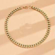 1pc Fashionable Minimalist Classic Unisex Chain Necklace - Cuban Link Chain Necklace, Stylish Stainless Steel Accessory, Perfect For Casual Wear, Suitable For Both Men And Women