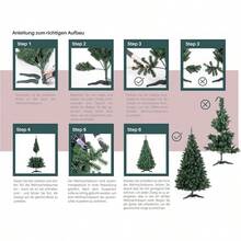 DecoKing Artificial Christmas Tree Evergreen Tree Green Fir Tree - Green - View 6