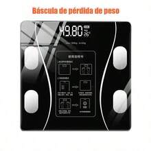Precision Scale, Smart Bluetooth Connection, Rechargeable Body Fat Scale, Electronic Waist Scale, Home Weight Scale - Black - View 4
