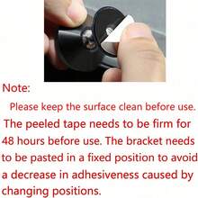 通用磁性車載手機支架適用於所有手機型號汽車合金手機支架汽車儀表板手機磁鐵支架 - 黑色 - 查看 6