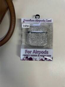 Elegant Silver Rhinestone Protective Case Compatible With Apple Pro 1/2/3/4/5, Stylish New Design - 銀色 - 查看 10