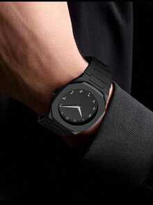 GUANQIN Classic Business Men's Watch Set - Matte Plastic Strap Quartz Watch, Fashionable Men's Watch Set, Suitable For Daily Life And Gifting, Father's Day, Halloween, Christmas, Students, Occasions, Dates, Business