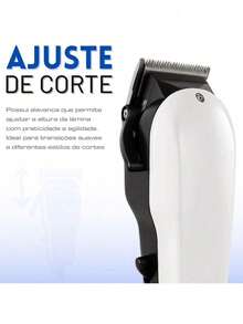 Máquina de Cortar Cabelo Profissional Altomex Lâmina Aço Inox 110V Cabo 2m Corte Preciso Silencioso - Multicolorido - Visão 9