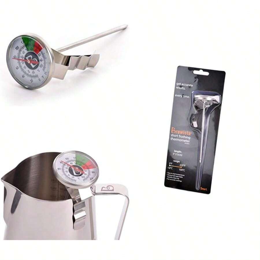 Brewista Short Frothing Thermometer-5-Inch with Clip (BFTHRMS 5-Inch Stainless Steel(default) - Tipo 1 - Ver 1