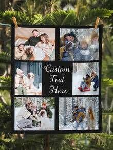 1pc Customized Photo Blanket , Customizable Things Personalized Photo Blanket , Fathers Day Gift, Father Gift, Christmas Decorations Personalized Photo Memory Blanket, Gifts For Women Blanket Use For Bedding/Sofa/Indoor/Outdoor, Customized Christmas Gifts ,Bedroom Decor Friend Gift ,Family Gift, Birthday Gifts, Wedding Gifts, Gift For Friend, Gift For Her,Gift For Girlfriend, Gift For Mom/Dad Washable Cute,Funny Custom,Unique,Personalized Ideal Gifts For Boyfriend,Ideal Gifts For Girlfriend,Ideal Gifts For Him,Ideal Gifts For Friends Boyfriend,Girlfriend,Friends Sofa,Bed,Car,Tea Room,Bedroom,Living Room,Bathroom,Dining Room,Breathable,Lightweight,Washable,Funny,Cute,Love,Soft,Comfortable,Elegant,Simple,Custom,Personalized,Unique,Ideal Gifts For Him,Ideal Gifts For Her,Him,Her,Boyfriend,Girlfriend,Dad,Mom,Family,Friends,For Anniversaries,For Mother's Day - Phong cách 18 - Xem 2