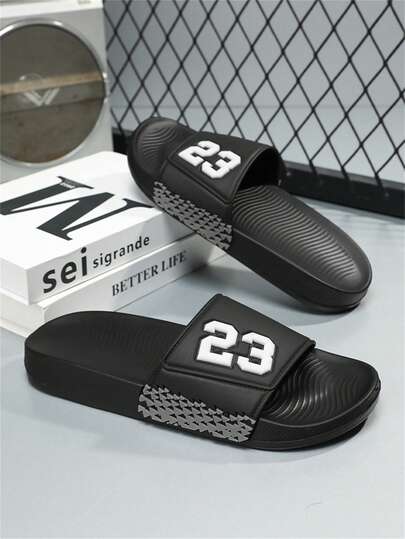 Högkvalitativa herrsandaler i europeisk och amerikansk stil, lätta utomhustofflor för sommaren