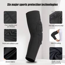 2PCS Knee And Elbow Pads For Youth Kids, Protective Gear Kneepad Knee Compression Padded Leg Sleeves For Volleyball Football Baseball Basketball Cycling