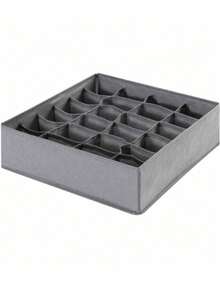 1个抽屉收纳分隔架，可折叠衣柜收纳整理篮，以及用于收纳衣物、内衣、胸罩、领带、配饰、袜子等的布艺收纳箱 - 彩色 - 查看 12