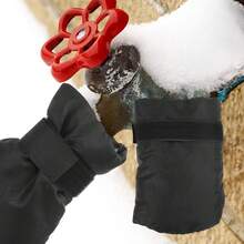 1/2 Stück Außenhahn Abdeckung - Verdickte Oxford Stoff & Baumwolle isolierte Wasserhahn Schutzhülle, wasserdicht frostschutz Zapfenabdeckung für Winterrohre, strapazierfähiger Frostschutz für Garten, Hof und Hausinstallationen