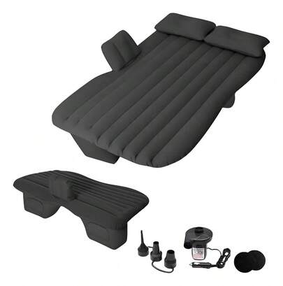 Colchão Inflável Automotivo com Bomba e Travesseiros – Ideal para Viagens Longas!