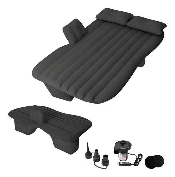 Colchão Inflável Automotivo com Bomba e Travesseiros – Ideal para Viagens Longas!
