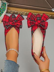 Red and Black Plaid - Bow