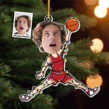 Personalized Customized Photos, Basketball Player - Personalized Acrylic Photo Ornament