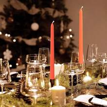 10 Inch Gradient Taper Candles,Set Of 4 Tapered Candle, Tall Candlesticks,Conical Stick Candles,Less, For Home Dinner, Party, Wedding, Halloween, Christmas (Orange Series, 10inch){Inchcolor_nameinch:InchOrangeseriesinch,Inchsize_nameinch:Inch10inchinch} - 橘色系列 - 查看 10