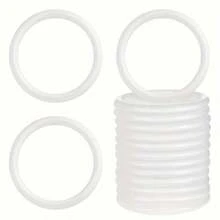 5/10/20pcs 2.4/3.3/3.9 Inch Handmade White Plastic Round Rings, DIY Crafts, Baby Shower Party Favors