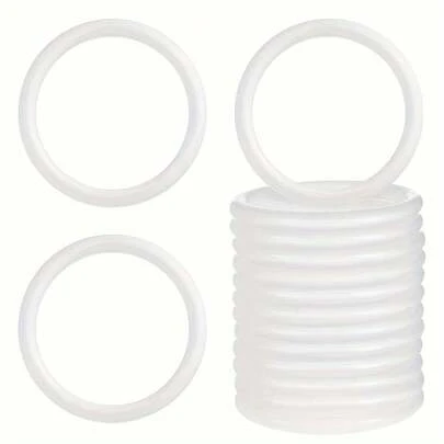 5/10/20个装，尺寸分别为2.4/3.3/3.9英寸，手工白色塑料圆环，DIY工艺品，婴儿派对小礼物