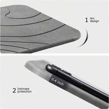 Stone Bath Mat, Diatomaceous Earth Bath Mat, Quick Drying Bath Stone Mats For Bathroom Kitchen, Easy To Clean 23.62x15.47, Grey Shower