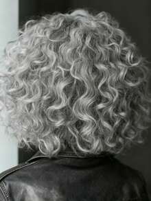 Short Bob Curly Lace Front Wig Human Hair With Baby Hair Brazilian Virgin 13x4 Hd Transparent Deep Wave Lace Front Wigs Human Hair Glueless Pre Plucked 180% Density Silver Grey Kinky Curly Human Hair Wig - 銀灰 - 查看 6