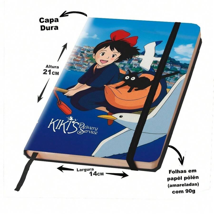 Sketchbook Or Notebook, 21x14cm, Kiki's Delivery. - Multicolor - View 1