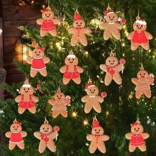 8/16 Pcs Gingerbread Man Ornaments: Add Sweet Ambiance To Your Christmas Tree Decorations! Christmas Halloween Thanksgiving Easter Gifts,Christmas Tree,Santa Claus,Christmas Decorations,Gingerbread House,Christmas Gifts Christmas Tree Hangings,Christmas