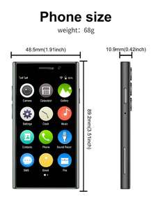 SERVO 迷你智能手机 3 英寸小显示屏 3G WCDMA 蜂窝网络 双 SIM 卡 RAM 2GB ROM 16GB GPS WiFi 高清摄像头 小型手机 - 粉色 - 查看 8