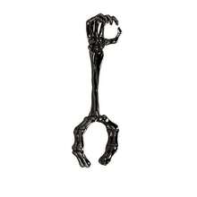 1pc Adjustable Skull Hand Cigarette Ring - Retro Weathered Silver, Black, Gold - Personalized Statement Jewelry, Suitable For Halloween/Music Festivals/Daily Wear - Multicolor - View 10