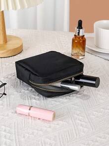 1 件个性化图像定制迷你可爱休闲便携式迷你包小众耳机零钱包轻质尼龙多功能拉链化妆包礼品，波西米亚风 - 彩色 - 查看 2