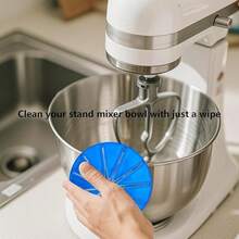 Splentdid Mixer Cream Scraper Accessories, Stand Mixer Head Scraper, Suitable For 6-Wire Whisk Attachment Scraper, Splash Guard, Compatible With Kitchen Aid 4.5qt And 5qt Tilt-Head Mixers Accessories - Thông thoáng - Xem 6